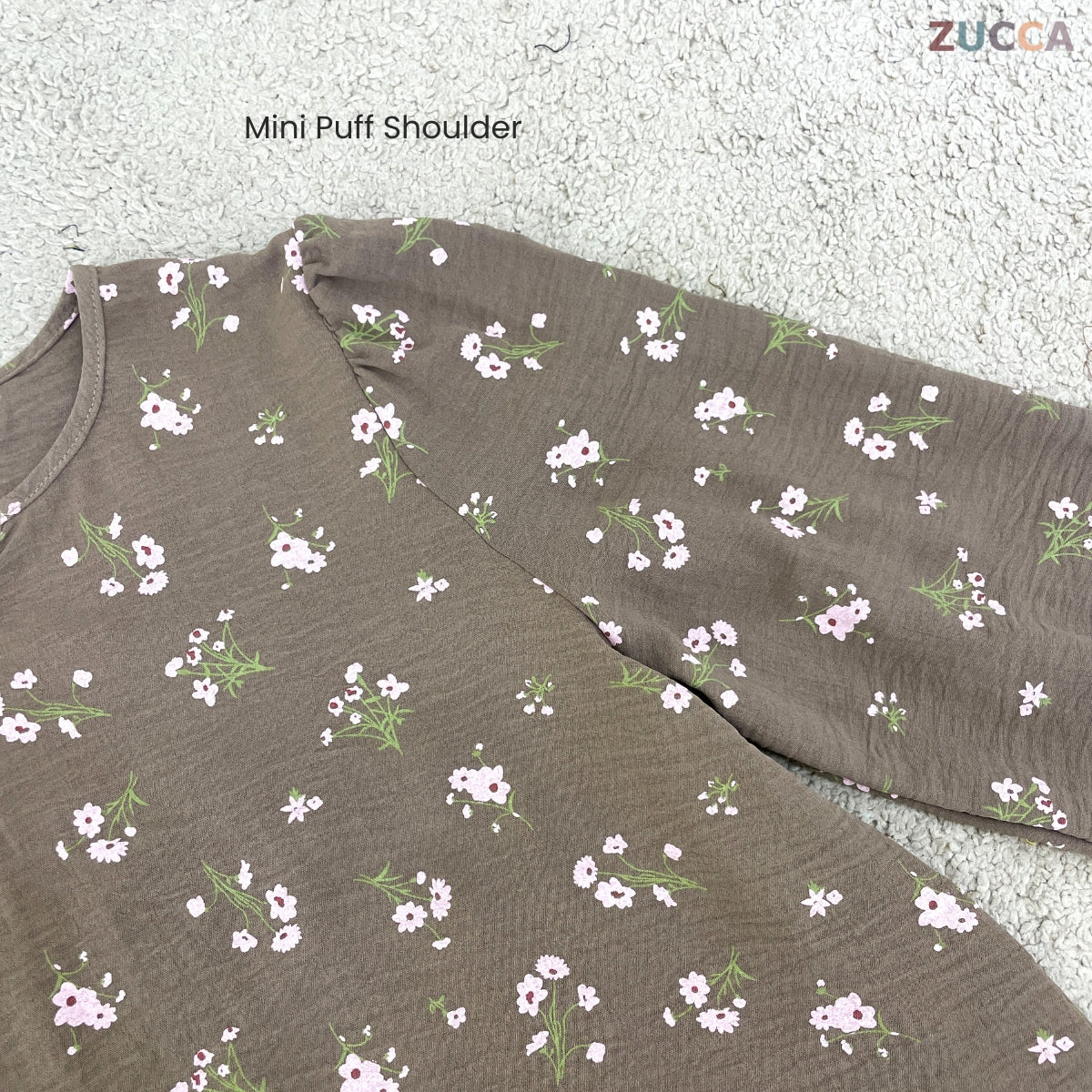 ZUCCA DENNIS ELEGANT FLORAL MODEST BLOUSE LONG SLEEVE - ZW003
