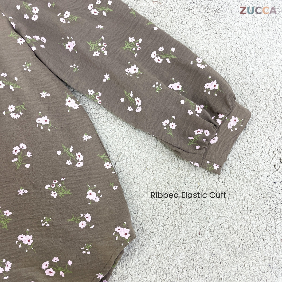 ZUCCA DENNIS ELEGANT FLORAL MODEST BLOUSE LONG SLEEVE - ZW003