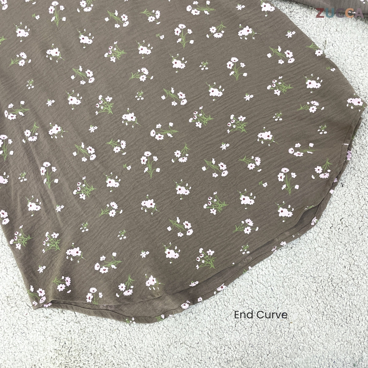 ZUCCA DENNIS ELEGANT FLORAL MODEST BLOUSE LONG SLEEVE - ZW003