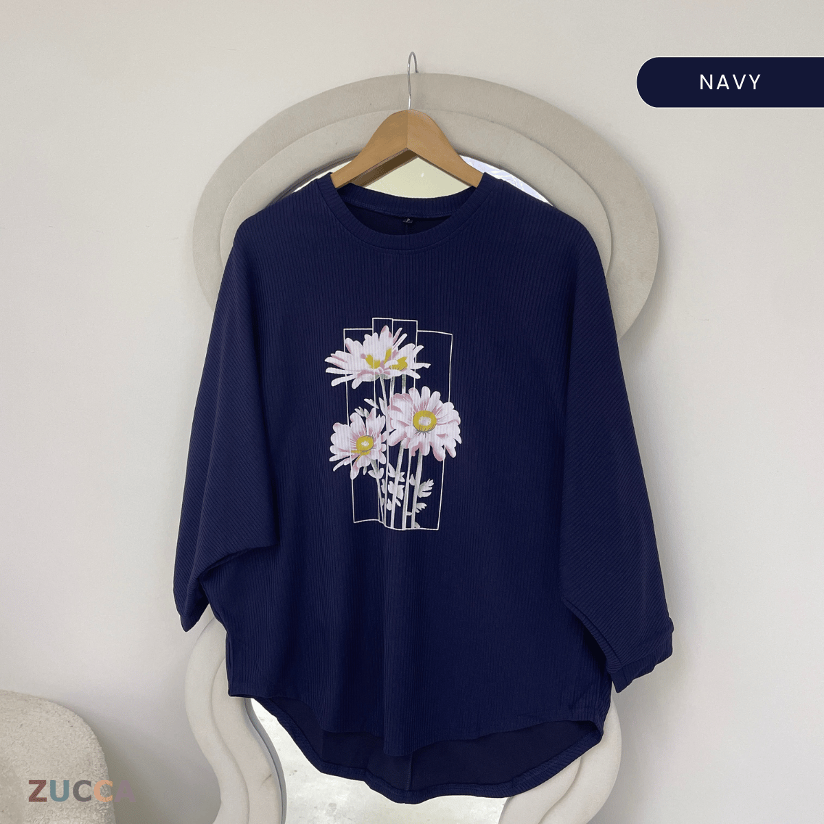 ZUCCA LINDA DAISY BLOOM BLOUSE - ZW006 (BK2012-A1)
