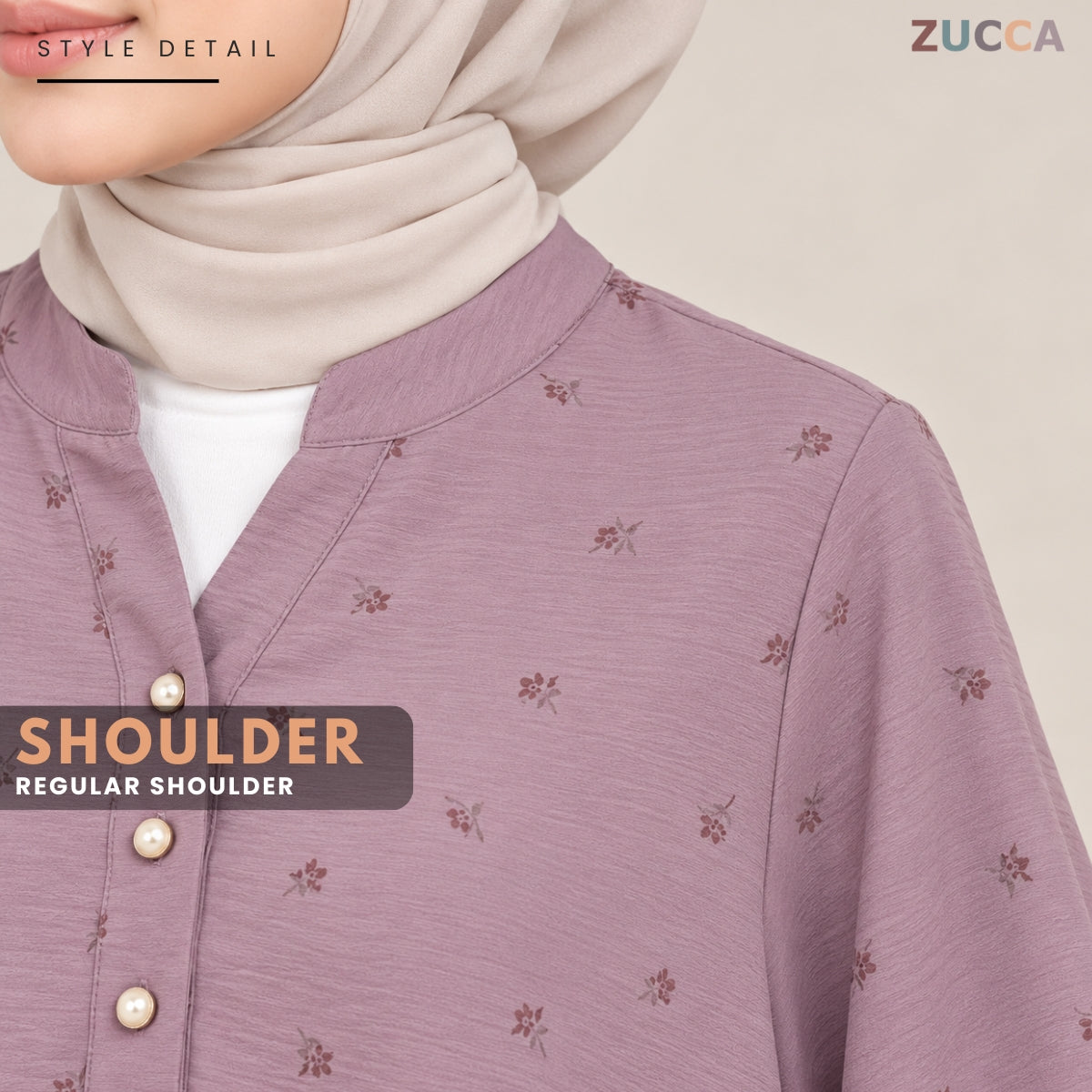 ZUCCA ALESHA CASUAL FLORAL PRINTED LONG SLEEVE TOP - ZW013