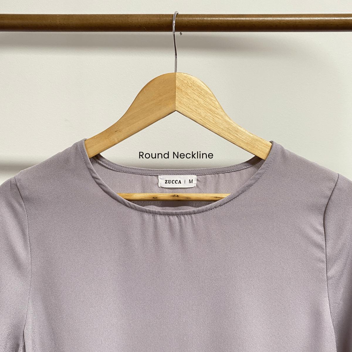 ZUCCA ARIANNA EMBROIDERY ROUND NECK BLOUSE-MA091 Tops