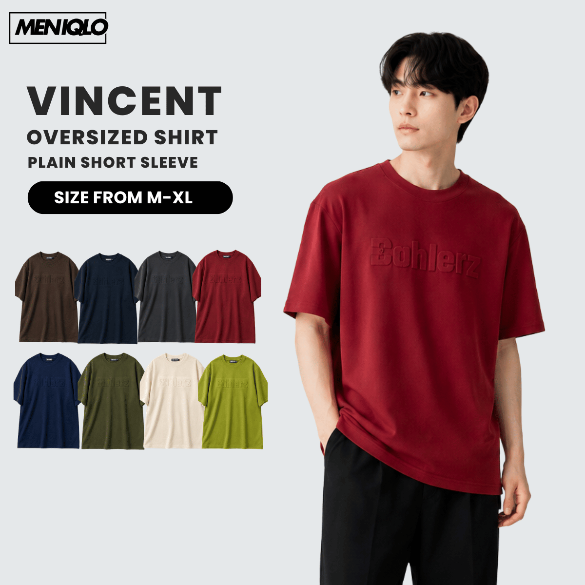 MENIQLO VINCENT OVERSIZED T-SHIRT SHORT SLEEVE - MQ1003